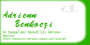 adrienn benkoczi business card